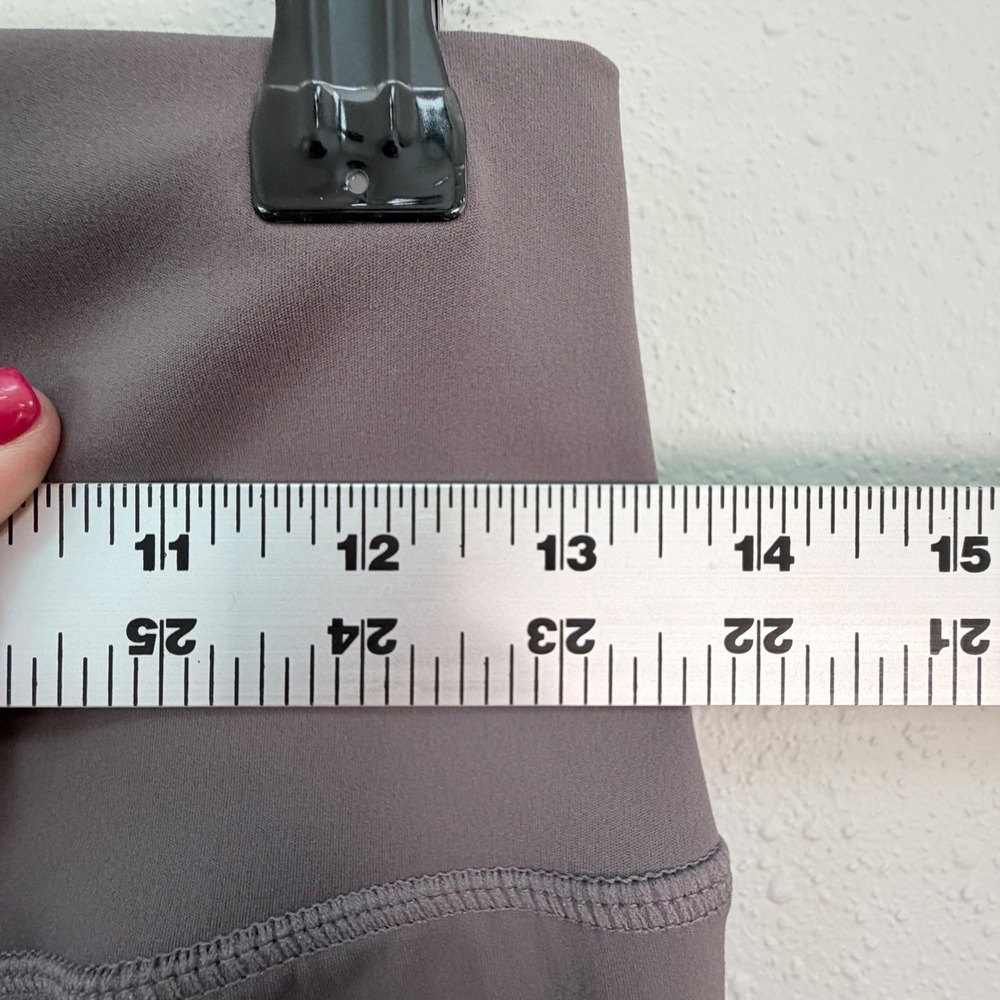 Lululemon High Rise Leggings Womens Mauve Taupe 7/8 Yoga Athleisure No Size Tag - Picture 6 of 14